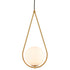 Industrial Brass Globe Glass Pendant Lights Art Decor Pendant Lighting